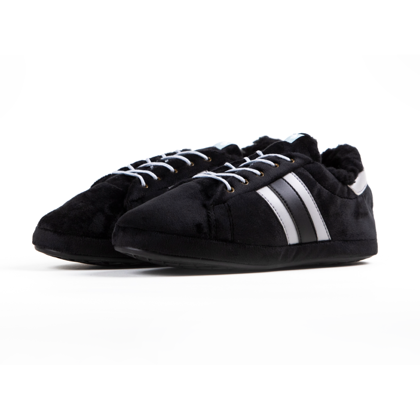 Babuchis Mix & Match Negro Líneas Gris